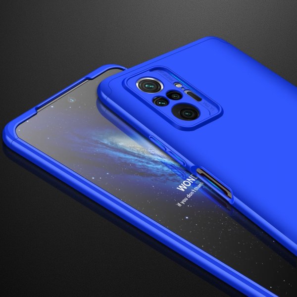GKK Xiaomi Redmi Note 10 Pro Deksel Tredelt Blå