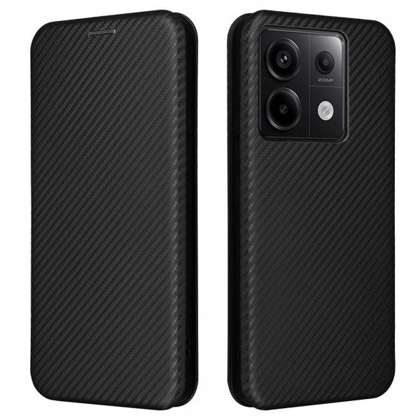 Xiaomi Redmi Note 13 5G Etui Karbonfibertekstur Svart