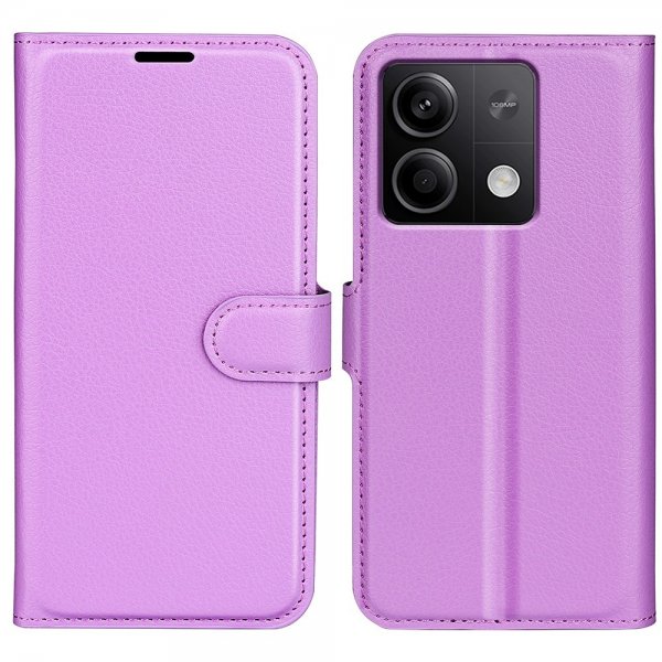 Xiaomi Redmi Note 13 5G Etui Litchi Lilla