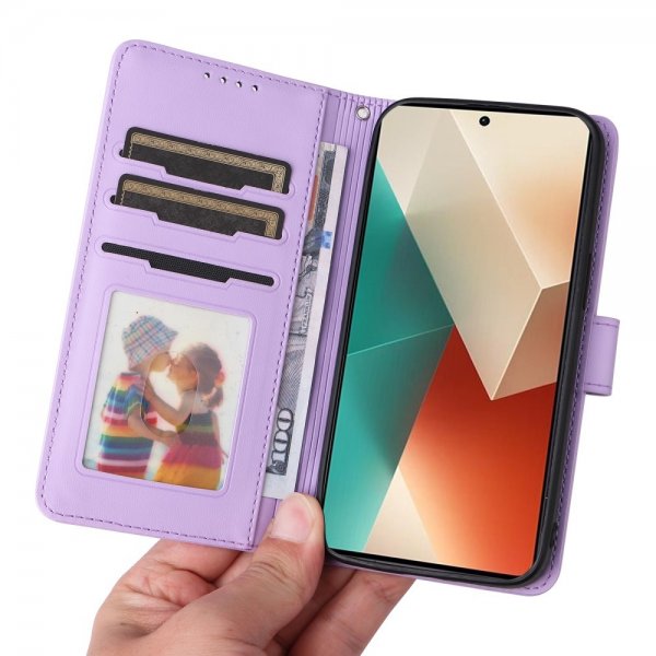 Betopnice Xiaomi Redmi Note 13 5G Etui Avtagbart Deksel 005 Lilla