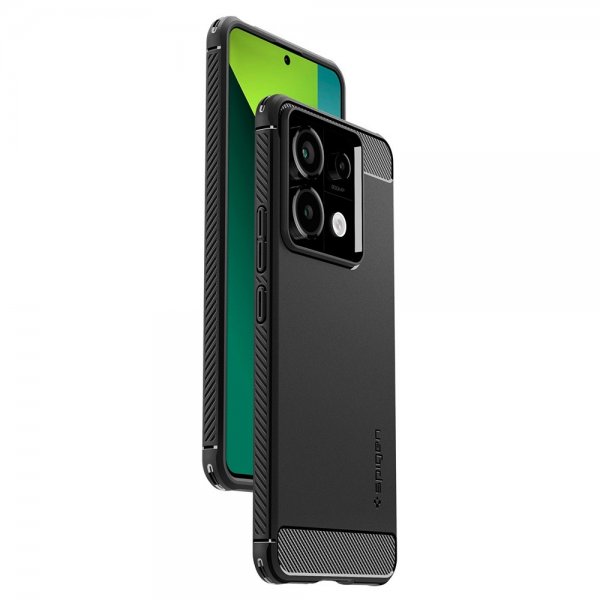 Spigen Xiaomi Redmi Note 13 Pro 5G Deksel Rugged Armor Matte Black