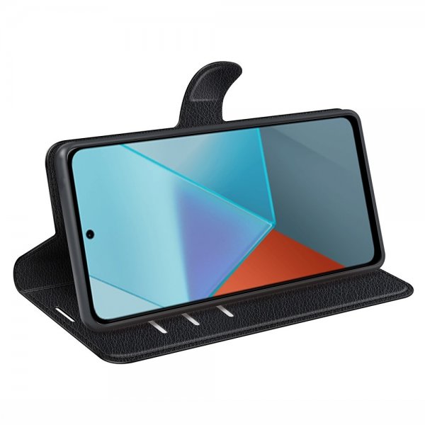 Xiaomi Redmi Note 13 Pro 5G Etui Litchi Svart