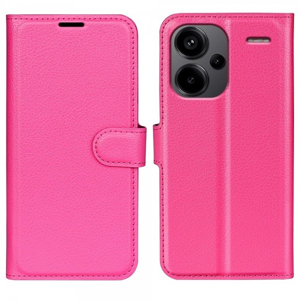 Xiaomi Redmi Note 13 Pro Plus 5G Etui Litchi Magenta