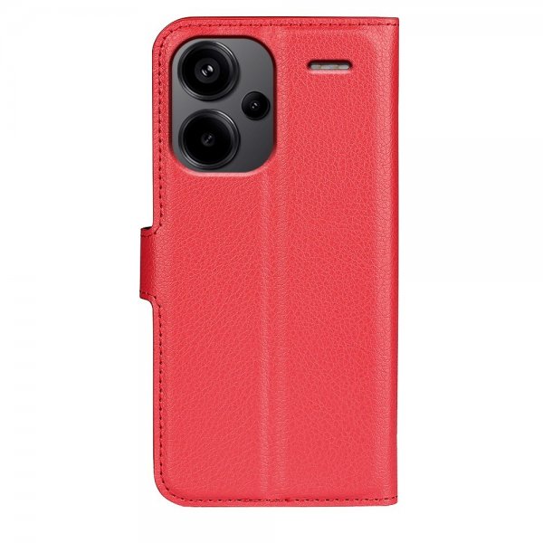 Xiaomi Redmi Note 13 Pro Plus 5G Etui Litchi Rød