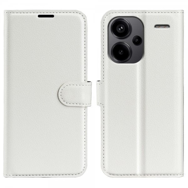 Xiaomi Redmi Note 13 Pro Plus 5G Etui Litchi Hvit