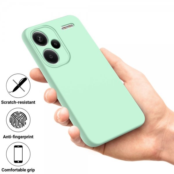 Xiaomi Redmi Note 13 Pro Plus 5G Deksel med Stropp Silikon Grønn