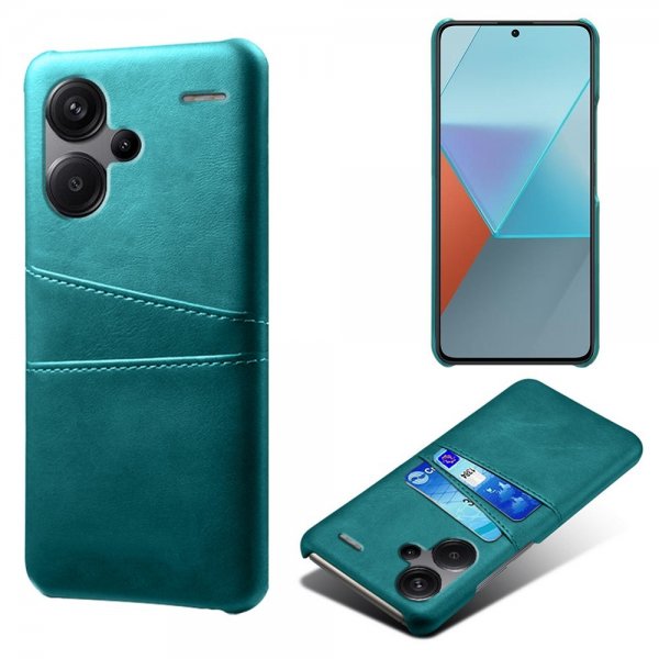 Xiaomi Redmi Note 13 Pro Plus 5G Deksel med To Kortlommer Grønn