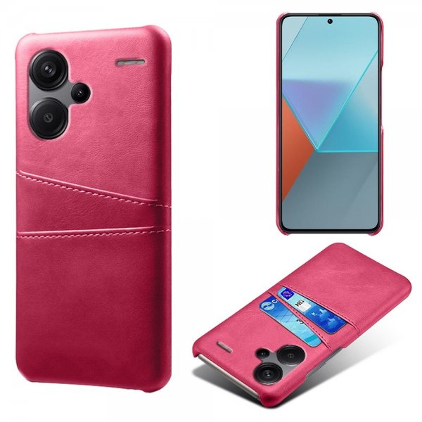 Xiaomi Redmi Note 13 Pro Plus 5G Deksel med To Kortlommer Magenta