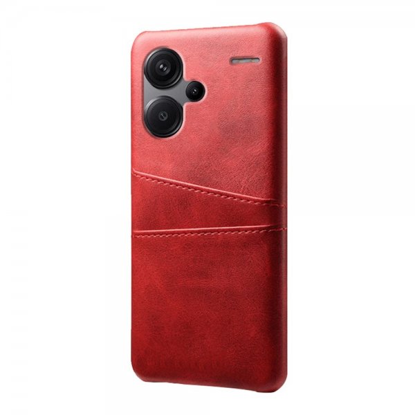 Xiaomi Redmi Note 13 Pro Plus 5G Deksel med To Kortlommer Rød