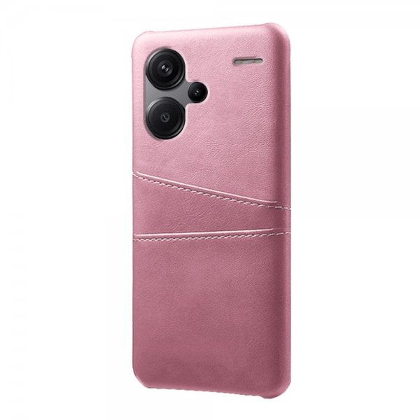 Xiaomi Redmi Note 13 Pro Plus 5G Deksel med To Kortlommer Rosegull