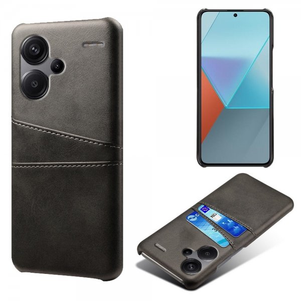 Xiaomi Redmi Note 13 Pro Plus 5G Deksel med To Kortlommer Svart
