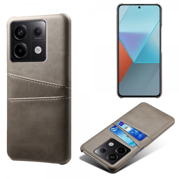 Xiaomi Redmi Note 13 Pro 5G Deksel med To Kortlommer Grå