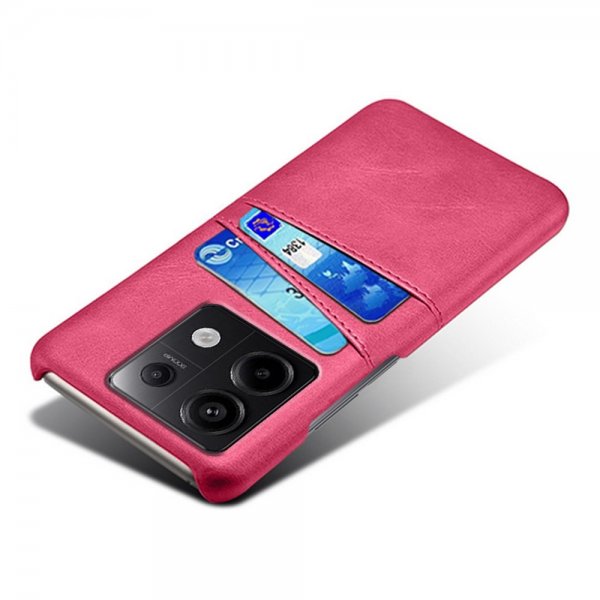 Xiaomi Redmi Note 13 Pro 5G Deksel med To Kortlommer Magenta
