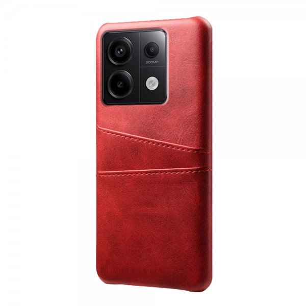 Xiaomi Redmi Note 13 Pro 5G Deksel med To Kortlommer Rød