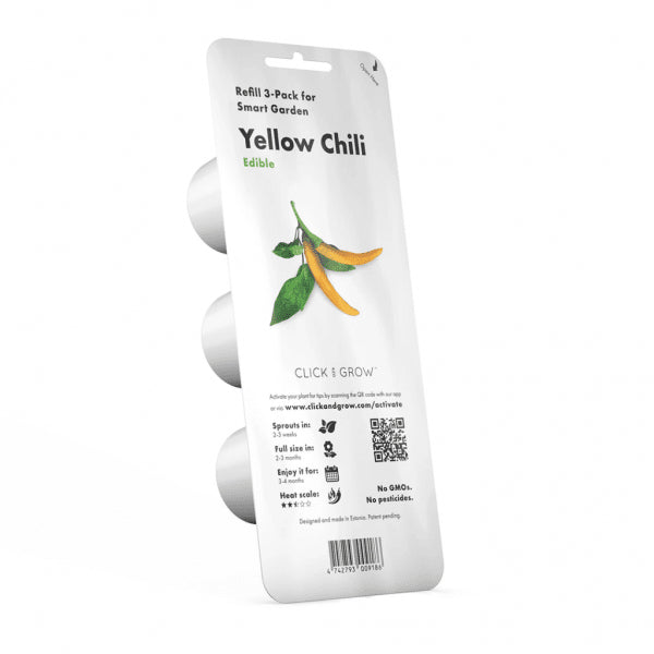 Click and Grow Smart Garden Refill 3-pack - Gult Chili Pepper