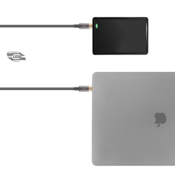 Moshi USB-C/USB-C Monitor Cable 1m Gray/Gold