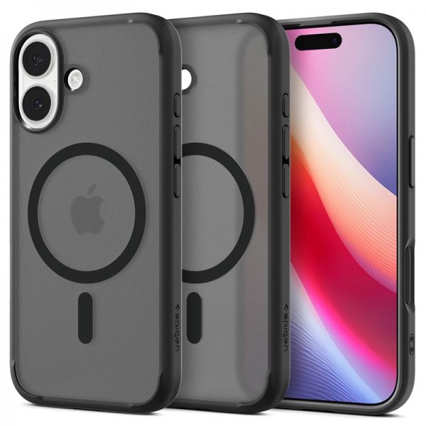 Spigen iPhone 17 Deksel Ultra Hybrid MagFit Frost Black