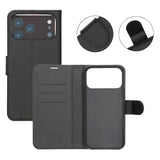 iPhone 17 Pro Etui med Kortlomme stativfunksjon Svart