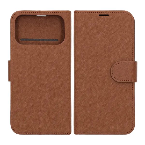 iPhone 17 Pro Etui med Kortlomme stativfunksjon Brun