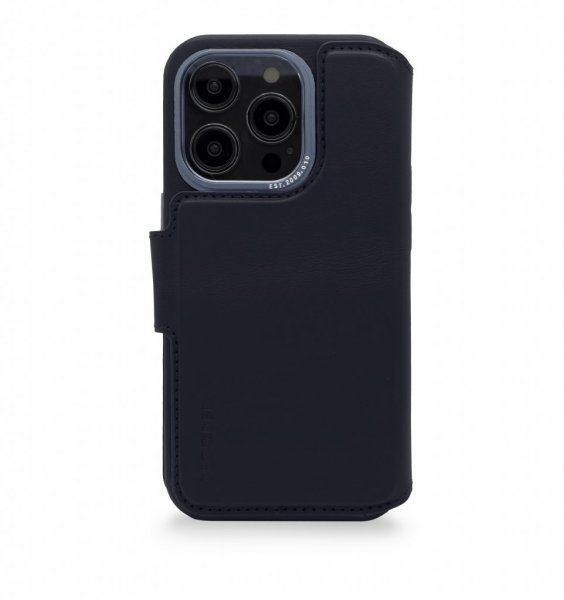 Decoded iPhone 14 Pro Etui Leather Detachable Wallet Navy