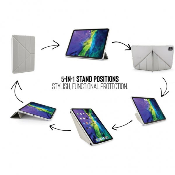 Pipetto iPad Air 10.9 (gen 4/5) Etui Metallic Origami Rosegull