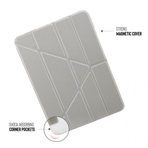 Pipetto iPad Air 10.9 (gen 4/5) Etui Metallic Origami Rosegull