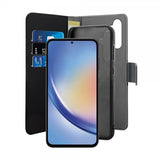 Puro Samsung Galaxy A35 Etui Wallet Detachable 2 in 1 Svart