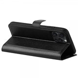 iPhone 16 Pro Max Etui Litchi Svart