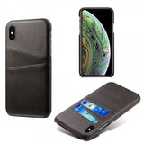 iPhone X/Xs Deksel med To Kortlommer Svart