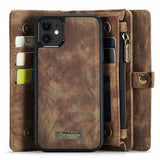 CaseMe iPhone 11 Etui 008 Series Avtakbart Deksel Brun