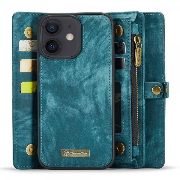 CaseMe iPhone 12/iPhone 12 Pro Etui 008 Series Avtakbart Deksel Petrol