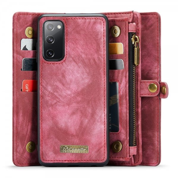 CaseMe Samsung Galaxy S20 Etui 008 Series Avtakbart Deksel Rød