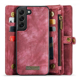 CaseMe Samsung Galaxy S21 Etui 008 Series Avtakbart Deksel Rød