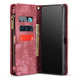 CaseMe Samsung Galaxy S21 Etui 008 Series Avtakbart Deksel Rød