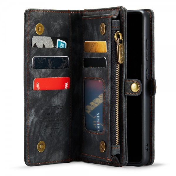 CaseMe Samsung Galaxy S21 Etui 008 Series Avtakbart Deksel Svart