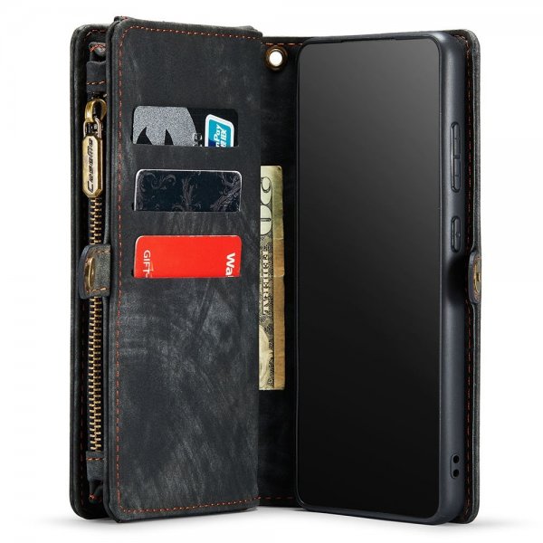 CaseMe Samsung Galaxy S21 Etui 008 Series Avtakbart Deksel Svart