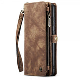 CaseMe Samsung Galaxy S21 Etui 008 Series Avtakbart Deksel Brun