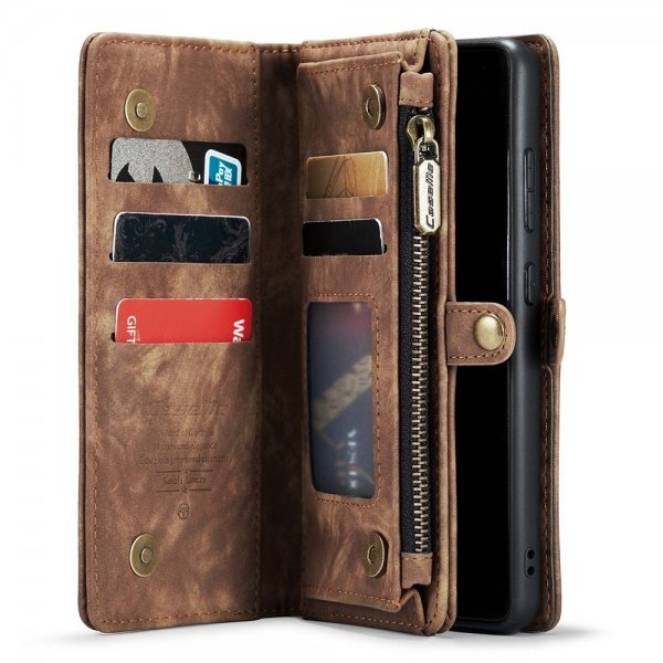CaseMe Samsung Galaxy A52/A52s 5G Etui 008 Series Avtakbart Deksel Brun