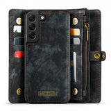 CaseMe Samsung Galaxy S21 FE Etui 008 Series Avtakbart Deksel Svart