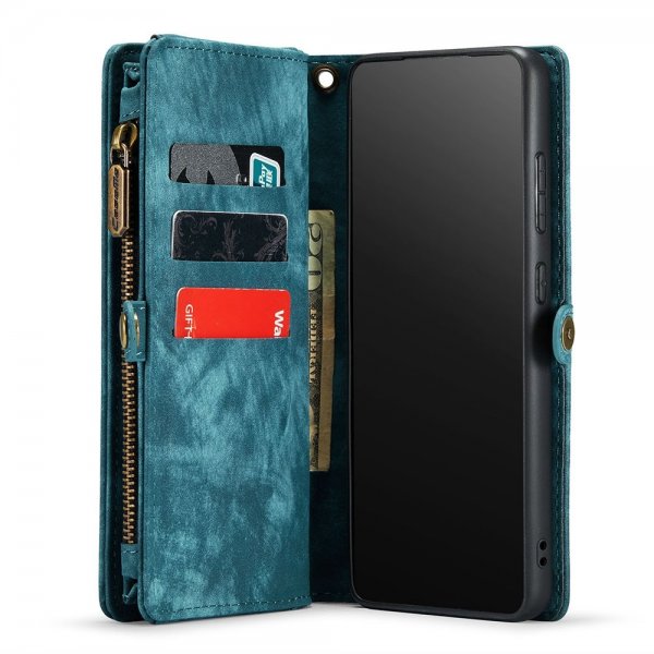 CaseMe Samsung Galaxy S21 FE Etui 008 Series Avtakbart Deksel Petrol