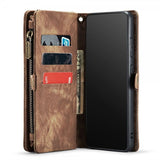 CaseMe Samsung Galaxy S21 FE Etui 008 Series Avtakbart Deksel Brun