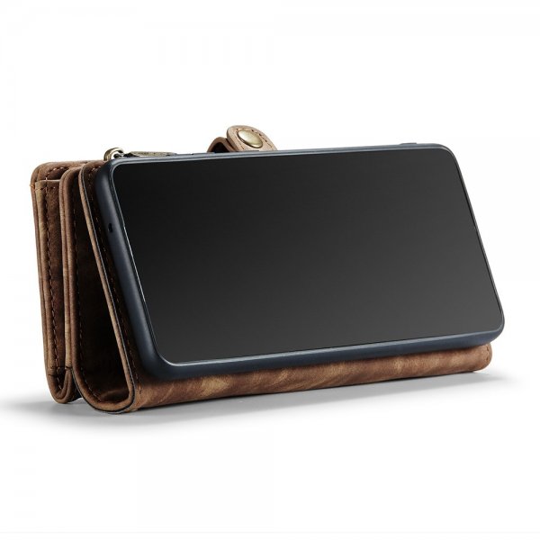 CaseMe Samsung Galaxy S21 FE Etui 008 Series Avtakbart Deksel Brun