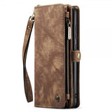 CaseMe Samsung Galaxy S22 Etui 008 Series Avtakbart Deksel Brun