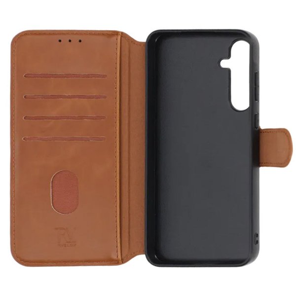 Rvelon Samsung Galaxy A55 Etui 4 Kortlomme Brun