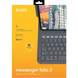 Zagg iPad 10.9 (gen 10)/iPad 11 (A16) Etui med tastatur Messenger Folio 2 Nordic Layout Charcoal