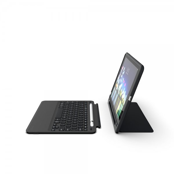 Zagg iPad 10.2 Etui med Tastatur Slim Book Go Nordic Svart