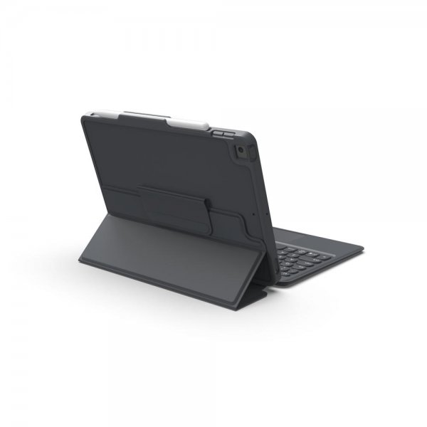 Zagg iPad 10.2 Etui med tastatur Pro Keys with Trackpad Nordic Svart Grå
