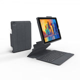 Zagg iPad 10.2 Etui med tastatur Pro Keys with Trackpad Nordic Svart Grå