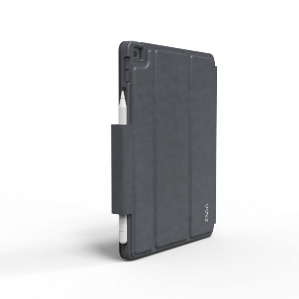 Zagg iPad 10.2 Etui med tastatur Pro Keys with Trackpad Nordic Svart Grå