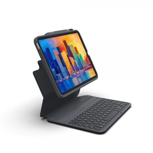 Zagg iPad 10.9 (gen 10)/iPad 11 (A16) Etui med tastatur Pro Keys Svart Grå